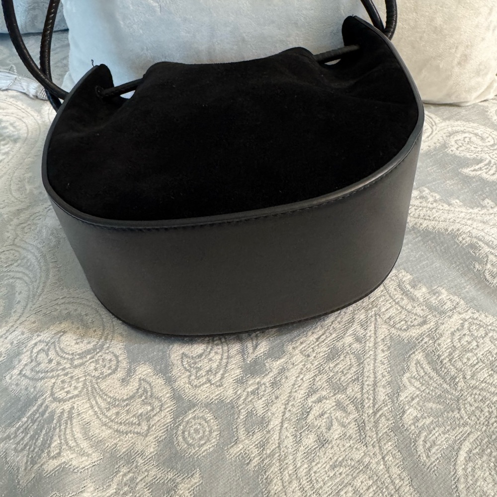 Rebecca Minkoff Suede Black Lulu Crossbody Bag - Picture 10 of 14